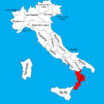 Calabria Italy Province Map Silhouette Royalty Free Vector With Calabria Region Of Italy Map
