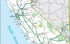 California Road Map inside Free Printable Road Map of California