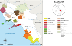 Campania Map Of Vineyards Wine Regions pertaining to Map Of Campania Region Of Italy