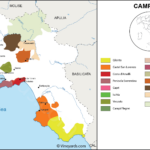 Campania Map Of Vineyards Wine Regions With Map Of Campania Region Italy