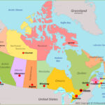 Canada Provinces And Capitals Map   Ontheworldmap With Free Printable Map Of Canada With Provinces And Capitals