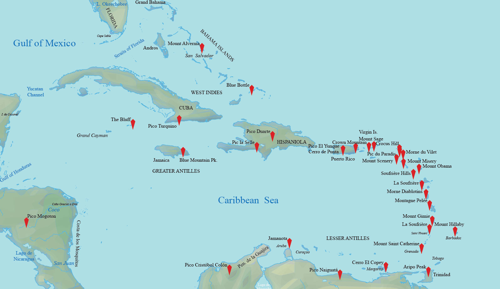 Caribbean Map Collection (Printable) - Gis Geography with Printable Map of Caribbean Islands with Names
