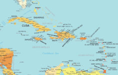 Caribbean Map Collection (Printable) - Gis Geography within Printable Map of Caribbean Islands with Names