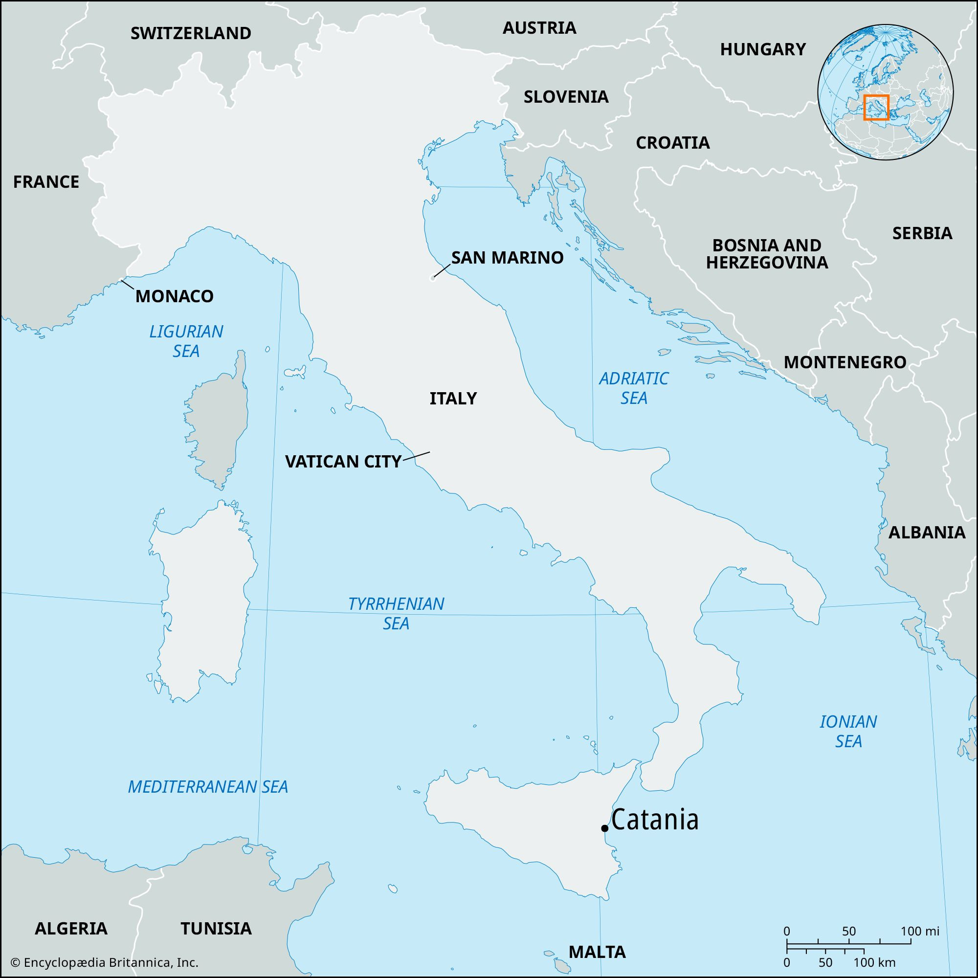 Catania | Sicily, Italy, Map, Volcano, &amp;amp; History | Britannica pertaining to Map of Catania Sicily Italy