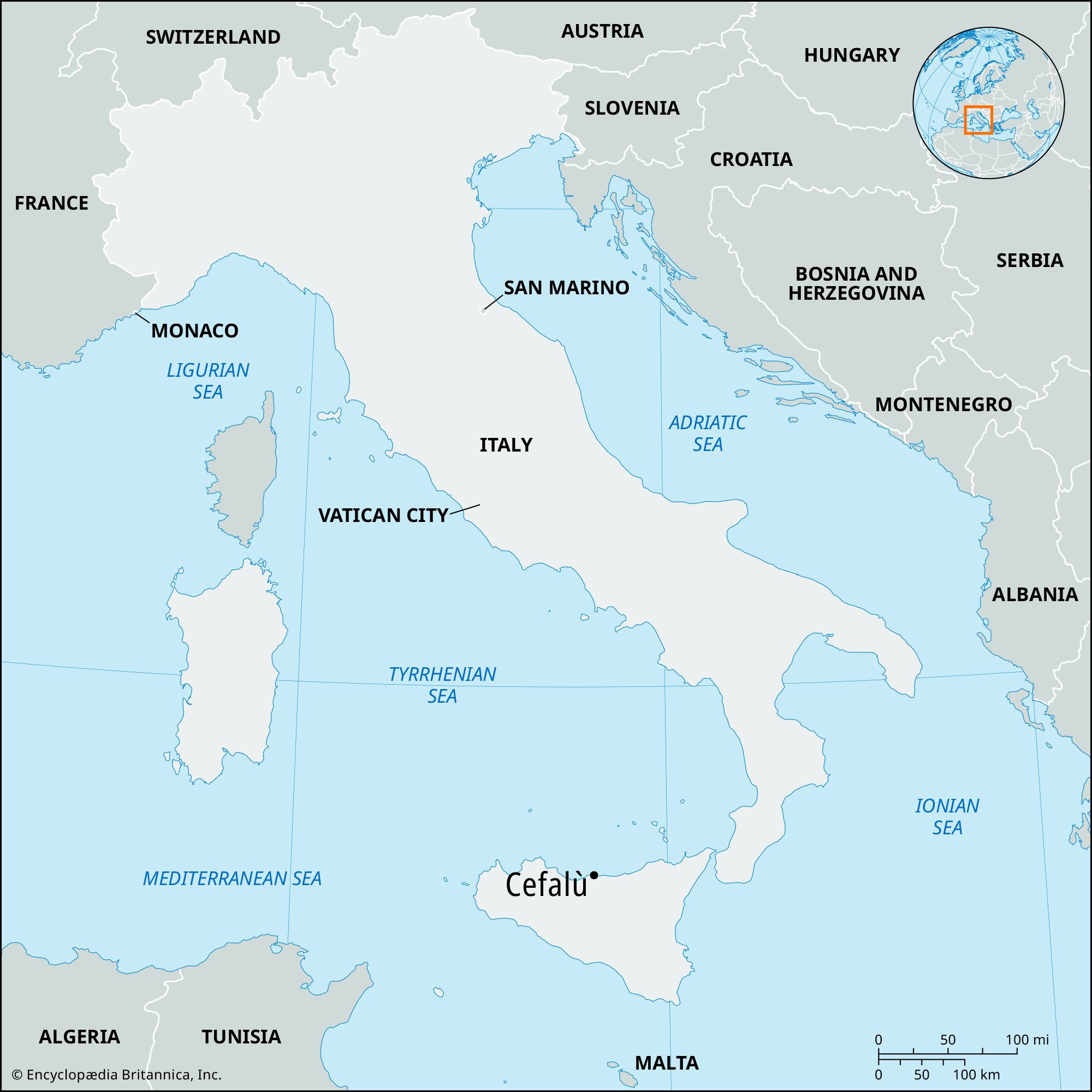Cefalù | Sicily, Italy, Map, &amp;amp; Facts | Britannica within Map Of Cefalu Sicily Italy