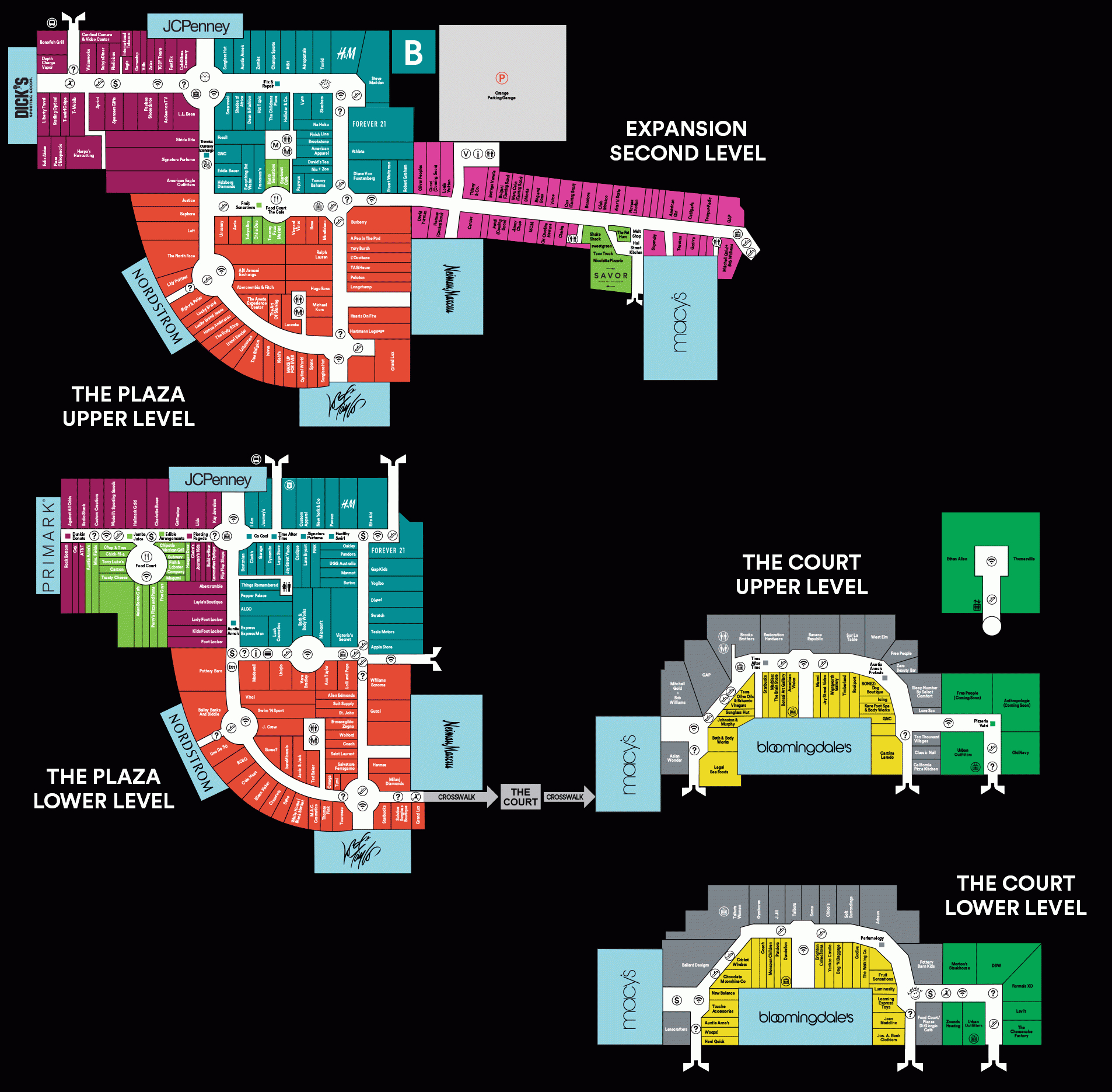 Center Map Of King Of Prussia® - A Shopping Center In King Of with King of Prussia Mall Map Printable