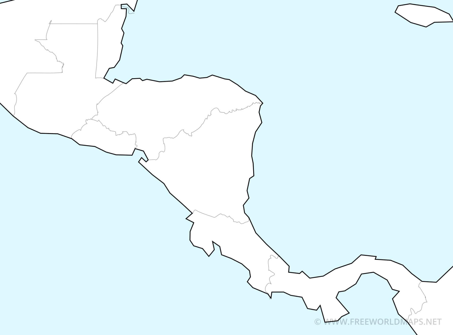 Central America Printable Pdf Maps – Freeworldmaps with regard to Blank Printable Map of Central America