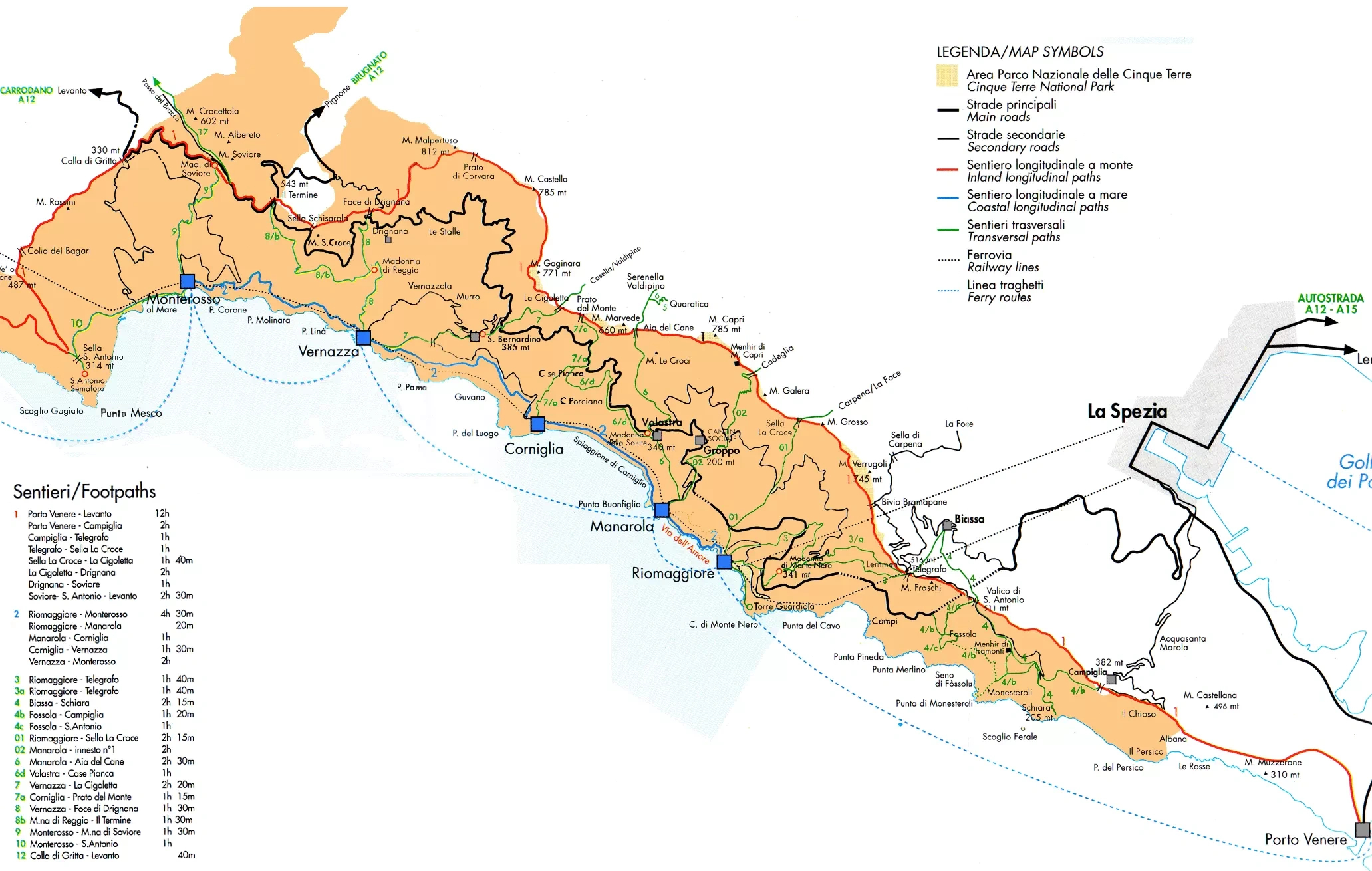 Cinque Terre Maps with Cinque Terre On Map Of Italy
