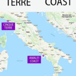 Cinque Terre Vs Amalfi Coast: Which One To Visit & Why (+Map, Info Inside Map Of Southern Italy Amalfi Coast