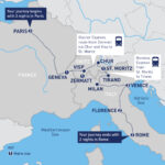 Classics Of France, Switzerland, And Italy | Railbookers® Intended For Map Of France Italy And Switzerland