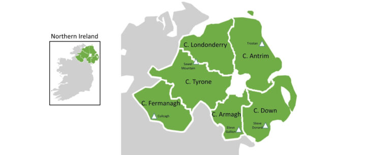 Map of Co Down Northern Ireland Map of Co Down Northern Ireland
