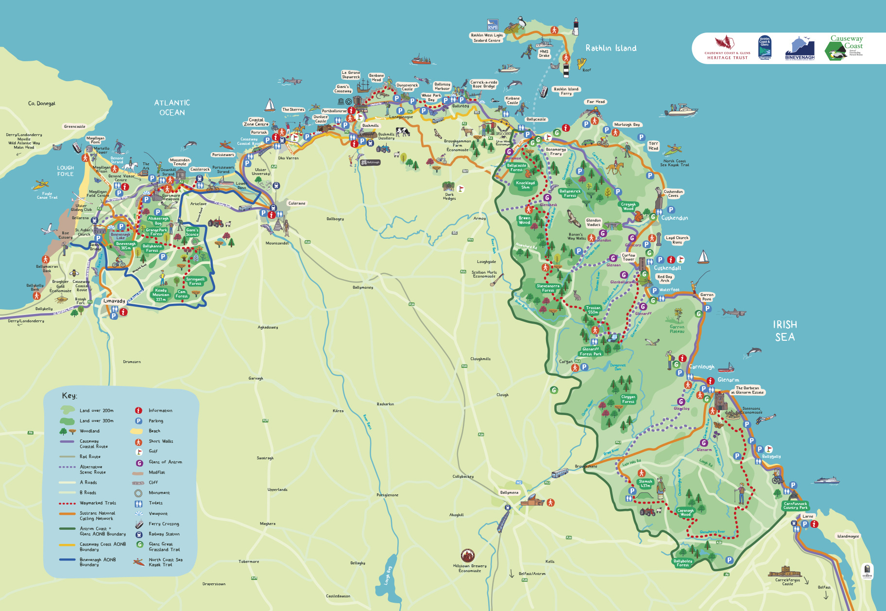 Coastal Map Of Northern Ireland | Illustrate Your Map for Map of Northern Ireland Coastline