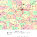 Colorado Printable Map In Free Printable Road Map Of Colorado