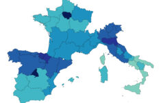 Comparison Of Spanish, French And Italian Subdivisions In Mainland intended for Map Of France Italy And Spain