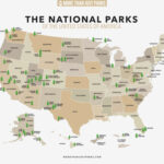 Complete National Parks List 2024 (+ Printable Map) Intended For Free Printable Map Of US National Parks