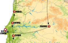 Complete Portugal And Northern Spain End Lisbon'25-Iberian P-Morocco within Map Of Northern Spain And Portugal