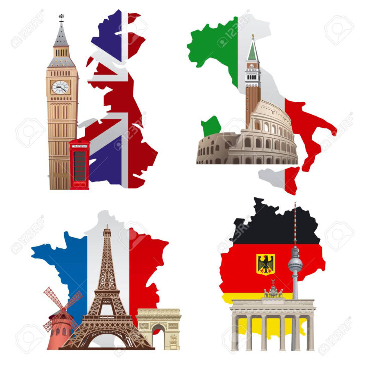 Map of England France and Italy Map of England France and Italy