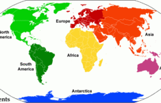Continent - Wikipedia with regard to Asia Africa North and South America Map