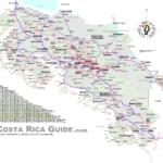 Costa Rica  Free Printable Map Download Within Free Printable Map Of Costa Rica