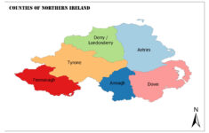 Counties Of Northern Ireland | Mappr intended for Map of Counties In Northern Ireland
