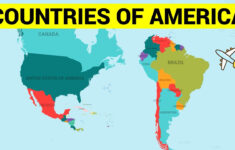 Countries Of America Continent – Learn Map Of North, South And Central  American Countries for South North and Central America Map