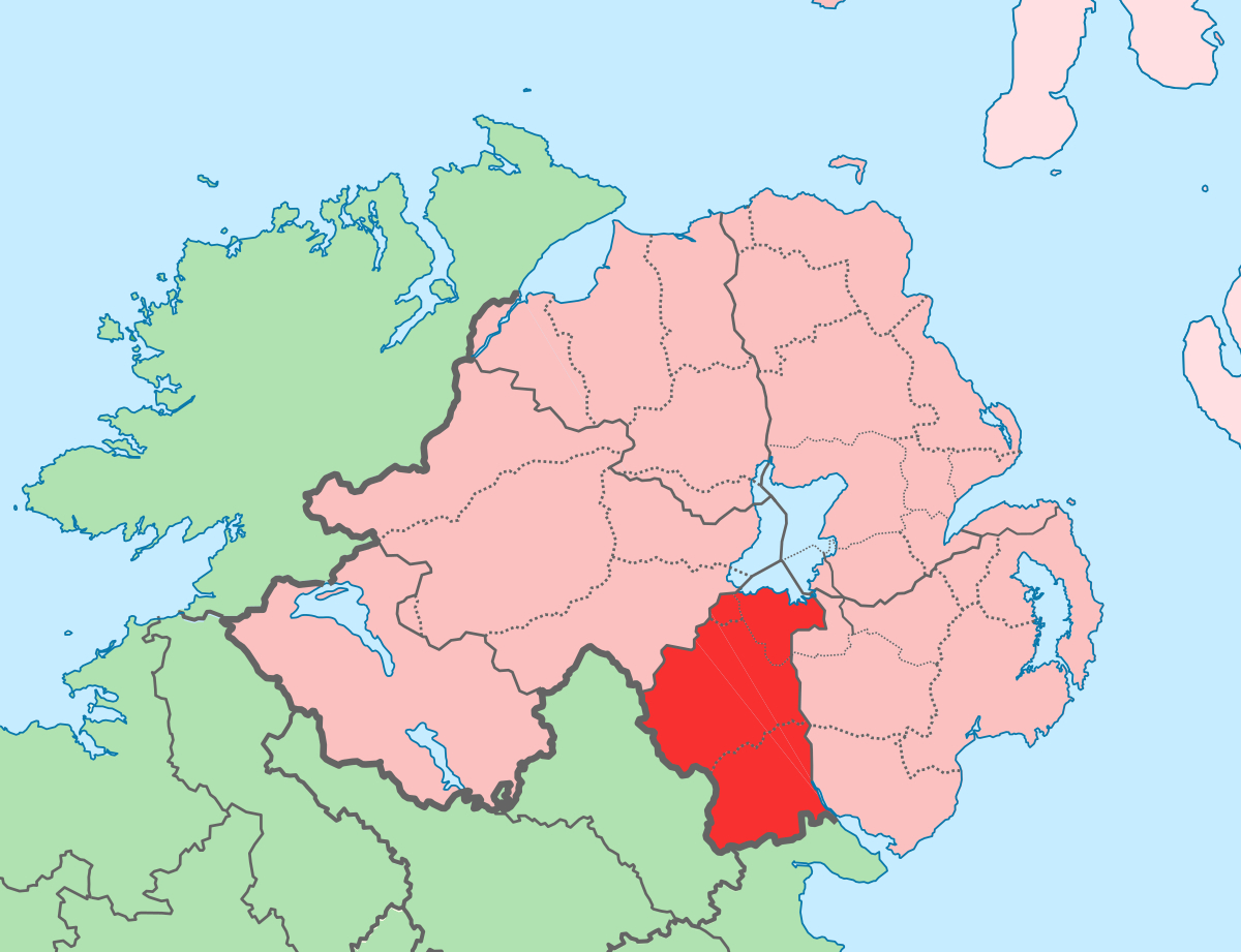 County Armagh - Wikipedia in Map Of Armagh Northern Ireland