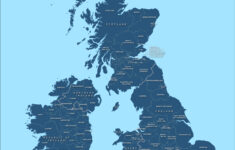 County Map Of Britain And Ireland - Royalty Free Vector Map - Maproom with Printable Map Of Ireland And Scotland