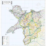 County Map Of North West Wales | Stanfords With Map Of Llandudno North Wales