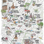 Custom New York City Map   The Village To Lower East Side   Steady In Map Of Little Italy In New York City