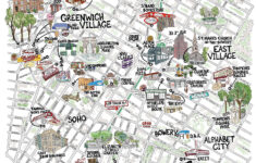 Custom New York City Map - The Village To Lower East Side - Steady in Map Of Little Italy In New York City