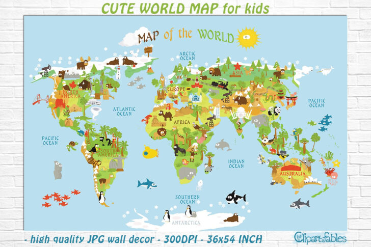 Free Printable World Map For Preschoolers Free Printable World Map For Preschoolers