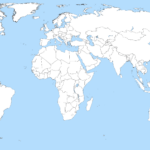 Datei:a Large Blank World Map With Oceans Marked In Blue.svg Throughout Printable Blank Map Of The Continents And Oceans