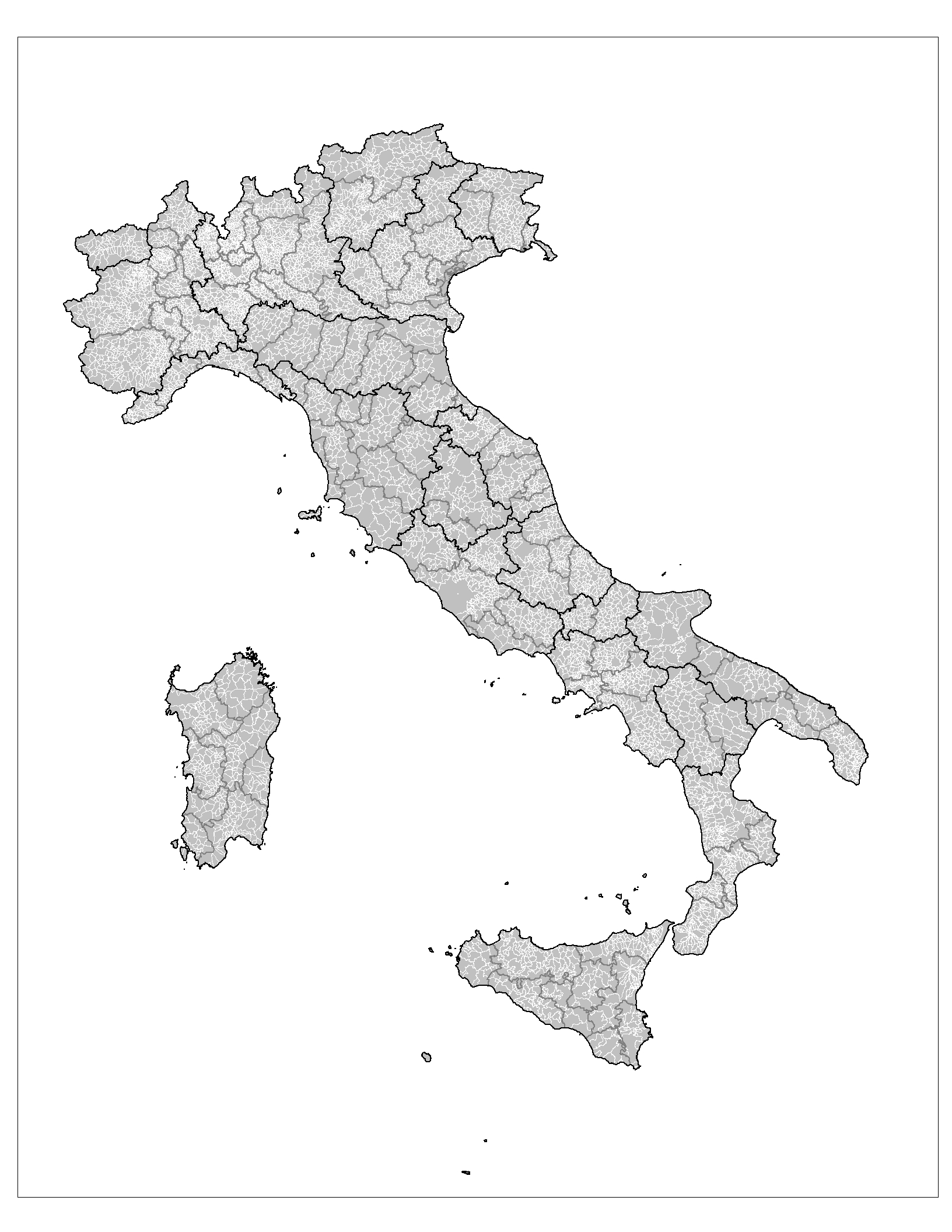 Datei:administrative Map Of Italy Showing Regions, Provinces And for Map Of Italy With Provinces