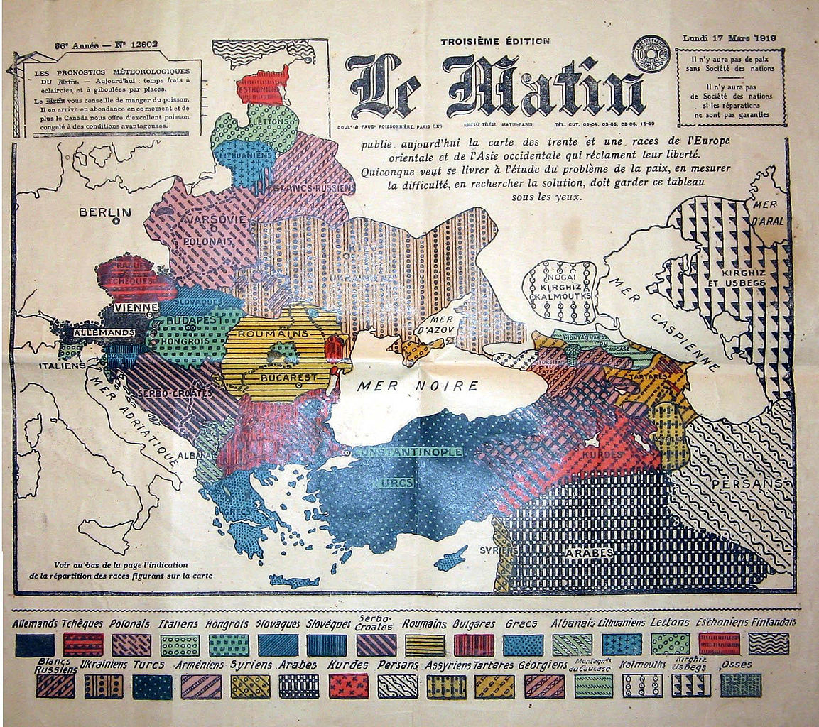 Datei:ethnographic Map Of Europe And Asia Minor, “Le Matin” 17.03 with regard to Map of Europe and Asia Minor