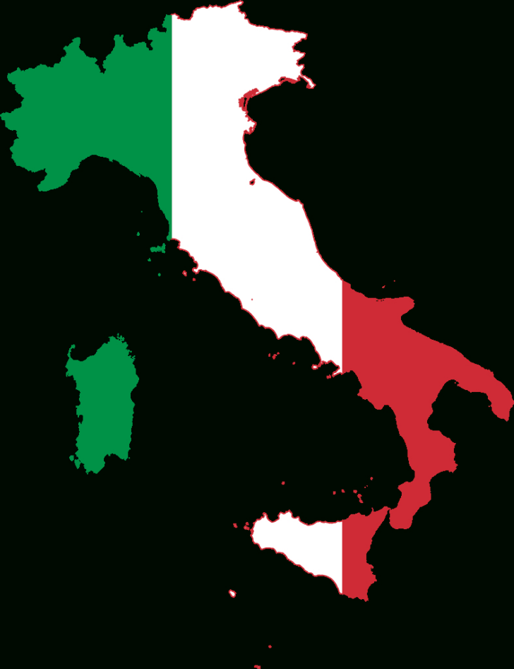 Map and Flag of Italy Map and Flag of Italy