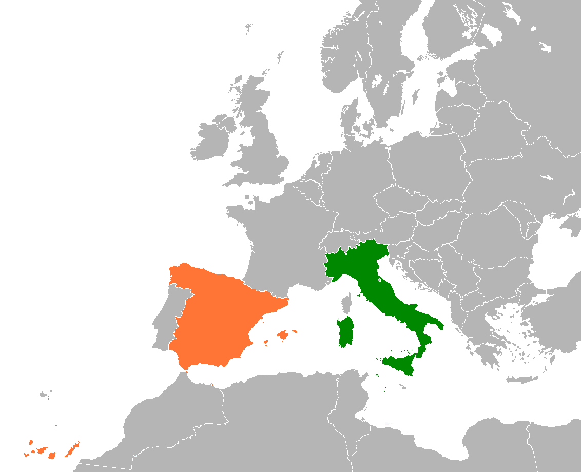 Datei:italy Spain Locator – Wikipedia inside Map Of Europe Spain And Italy