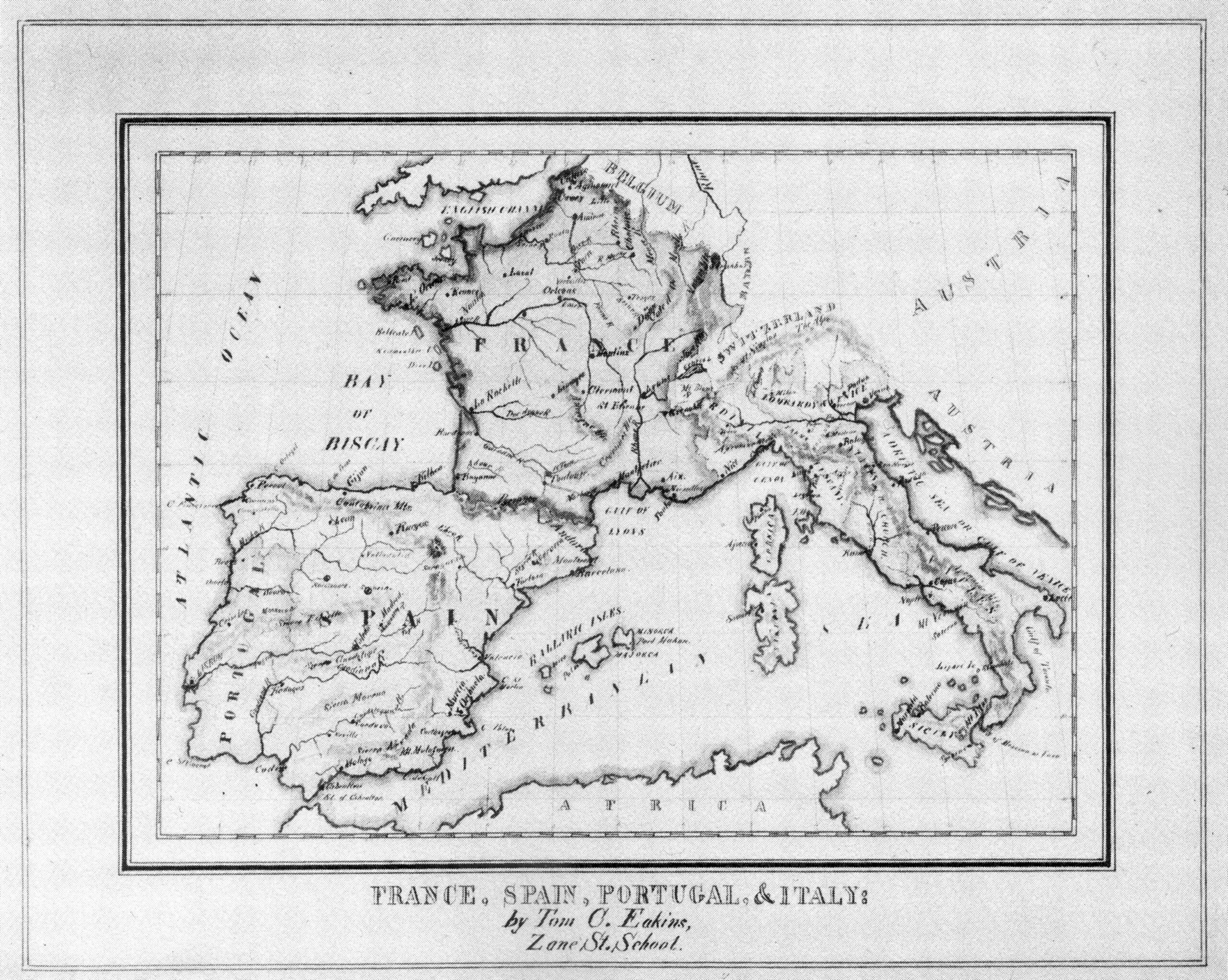 Datei:map Of France, Spain, Portugal, And Italy J2 – Wikipedia throughout Map of Portugal and Spain and Italy