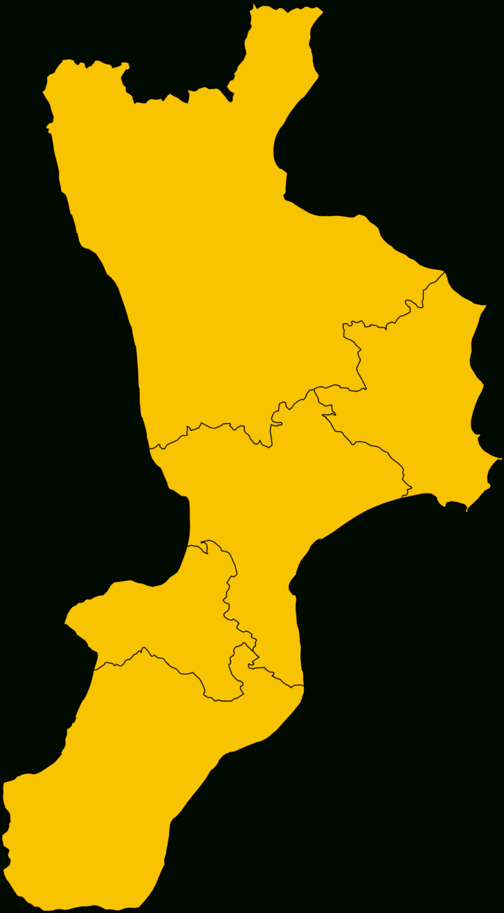 Map of Calabria Region Italy Map of Calabria Region Italy