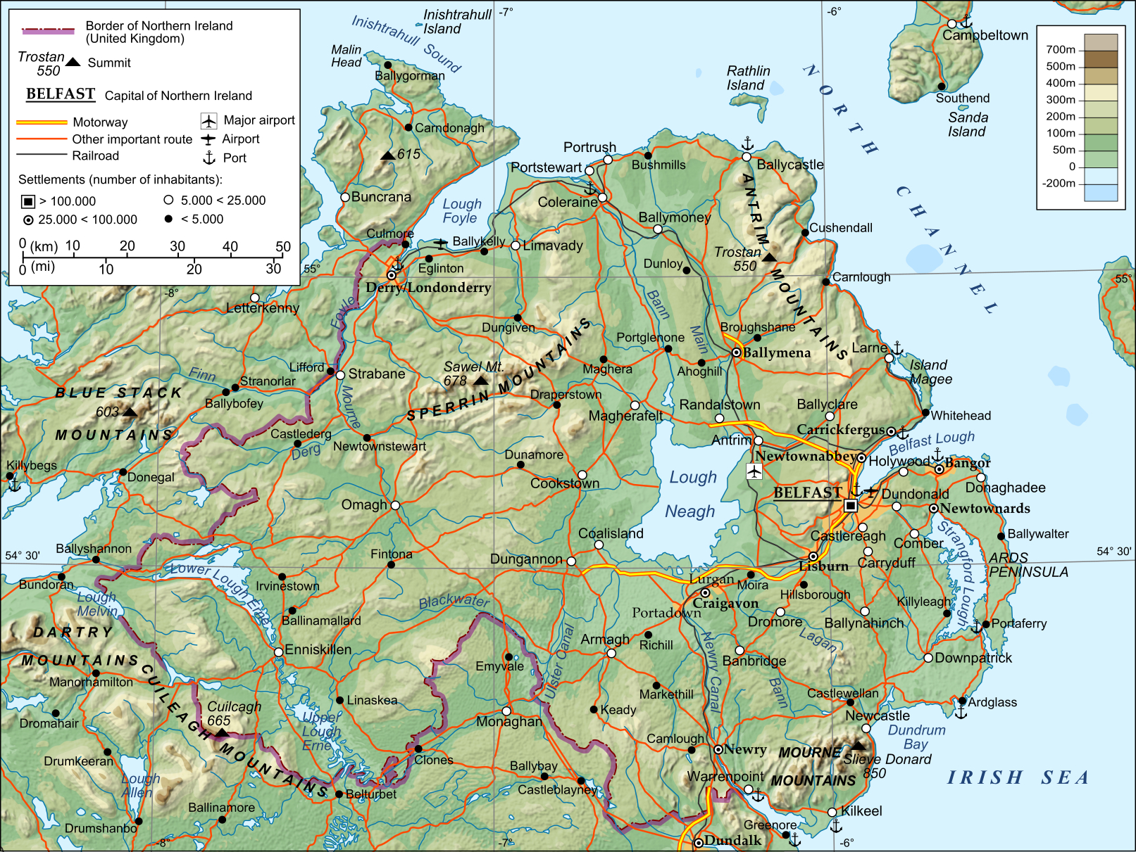 Datei:northern Ireland Relief.svg – Wikipedia for Topographic Map Of Northern Ireland