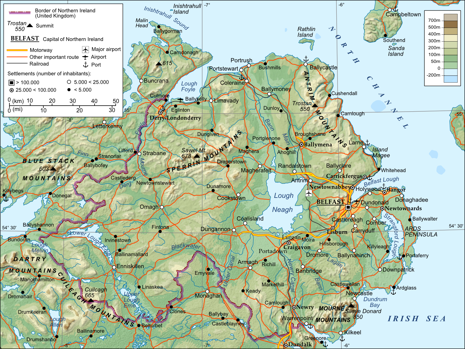 Datei:northern Ireland – Wikipedia in Rivers Of Northern Ireland Map