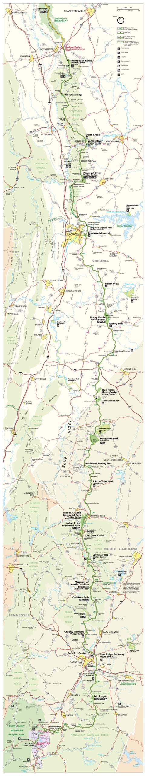 Datei:nps Blue-Ridge-Parkway-Map – Wikipedia within Printable Map Of Blue Ridge Parkway