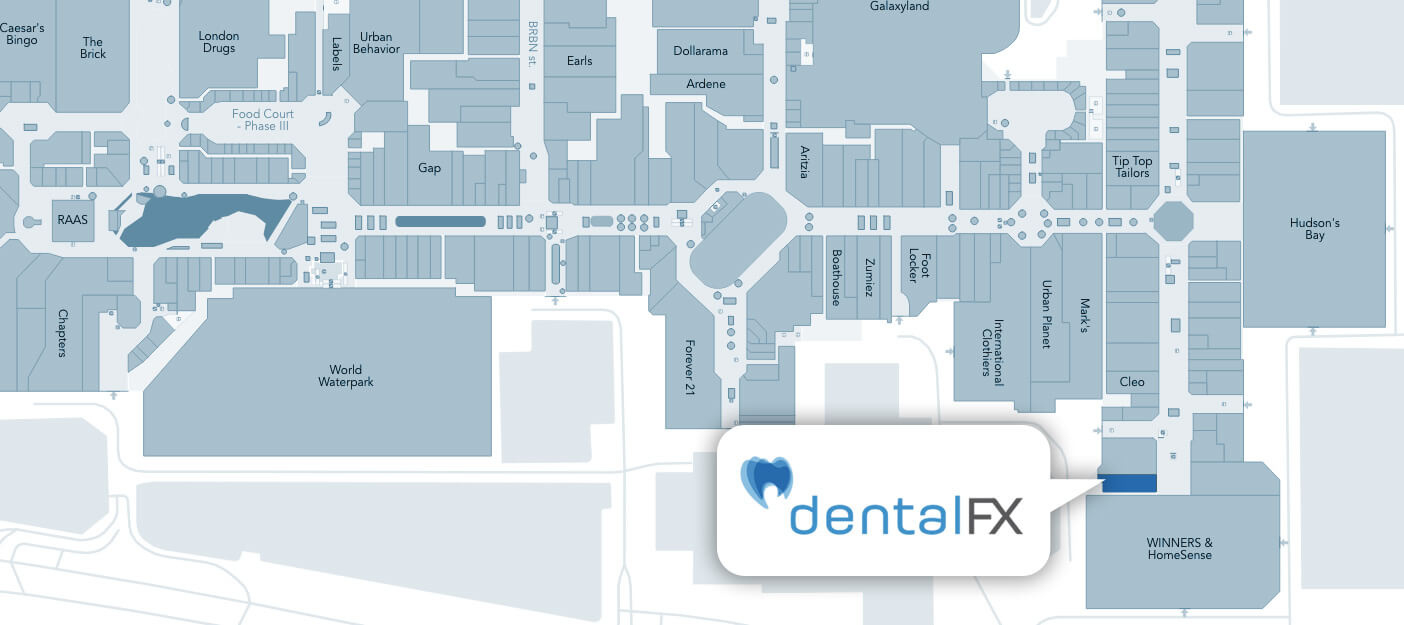 Dental Services - Dentalfx - Dentist Edmonton regarding West Edmonton Mall Map Printable
