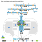 Denver International Airport Map – Terminals And Gates Regarding Detailed Printable Map Of Denver International Airport
