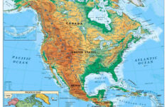 Detailed Physical Map Of North And Central America | North America throughout North And South America Physical Map