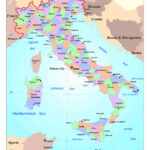 Detailed Political And Administrative Map Of Italy With Major Inside Map Of Major Cities In Italy