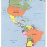 Detailed Political Map Of North And South America – 1996 | Vidiani Pertaining To Google Maps North And South America