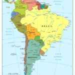 Detailed Political Map Of South America With Capitals And Major With Regard To Map Of North And South America With Capitals