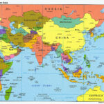 Detailed Political Map Of Southern Asia With Capitals And Major With Map Of Europe And Asia With Capitals
