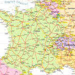 Detailed Road Map Of France And Switzerland. France And Within Map Of Switzerland Italy France
