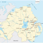 Detailed Road Map Of The British Province Of Northern Ireland Intended For Interactive Map Of Northern Ireland